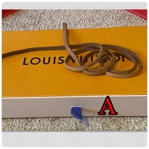 Authentic Vintage Louis Vuitton Noe Leather Vachetta Drawstring Cord #A 38"